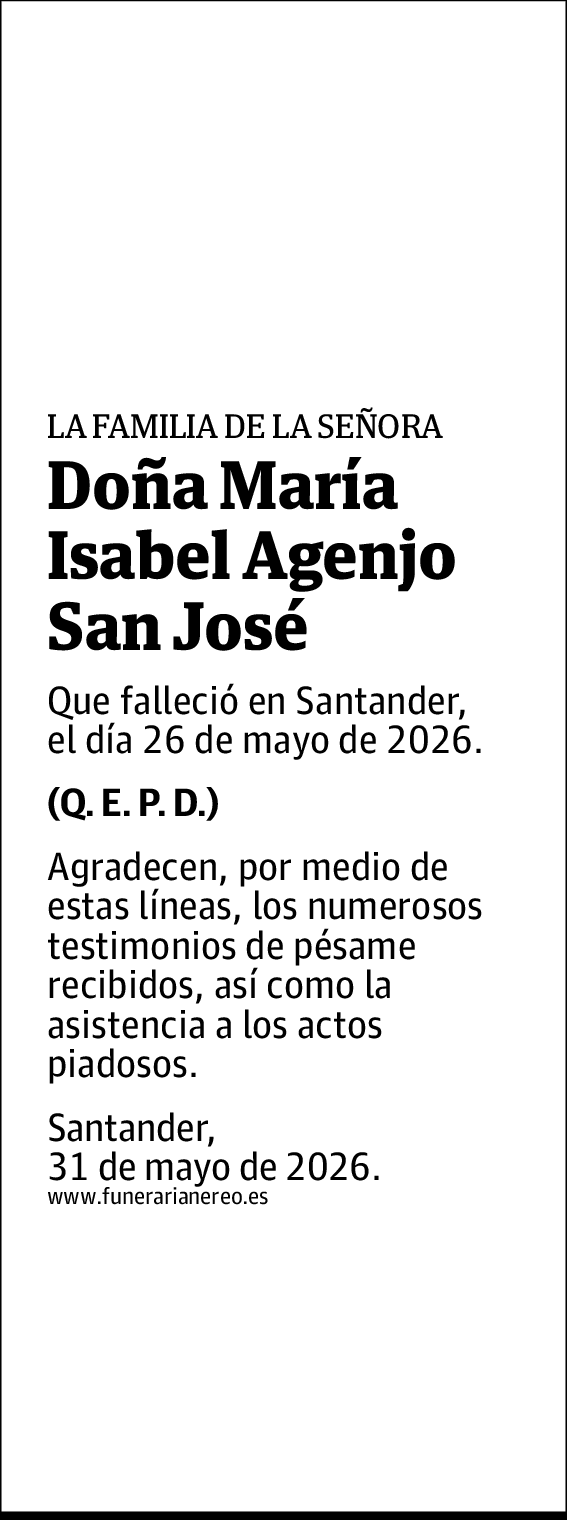 Maria Isabel Agenjo San Jose