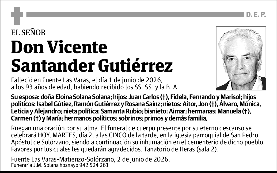 Vicente Santander Gutierrez