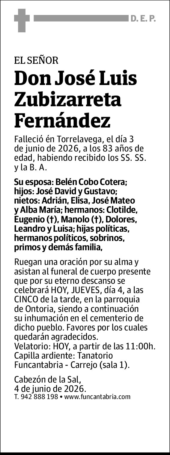 Jose Luis Zubizarreta Fernandez