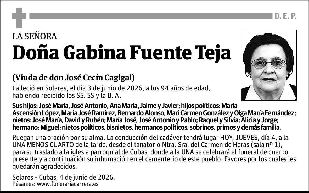 Gabina Fuente Teja