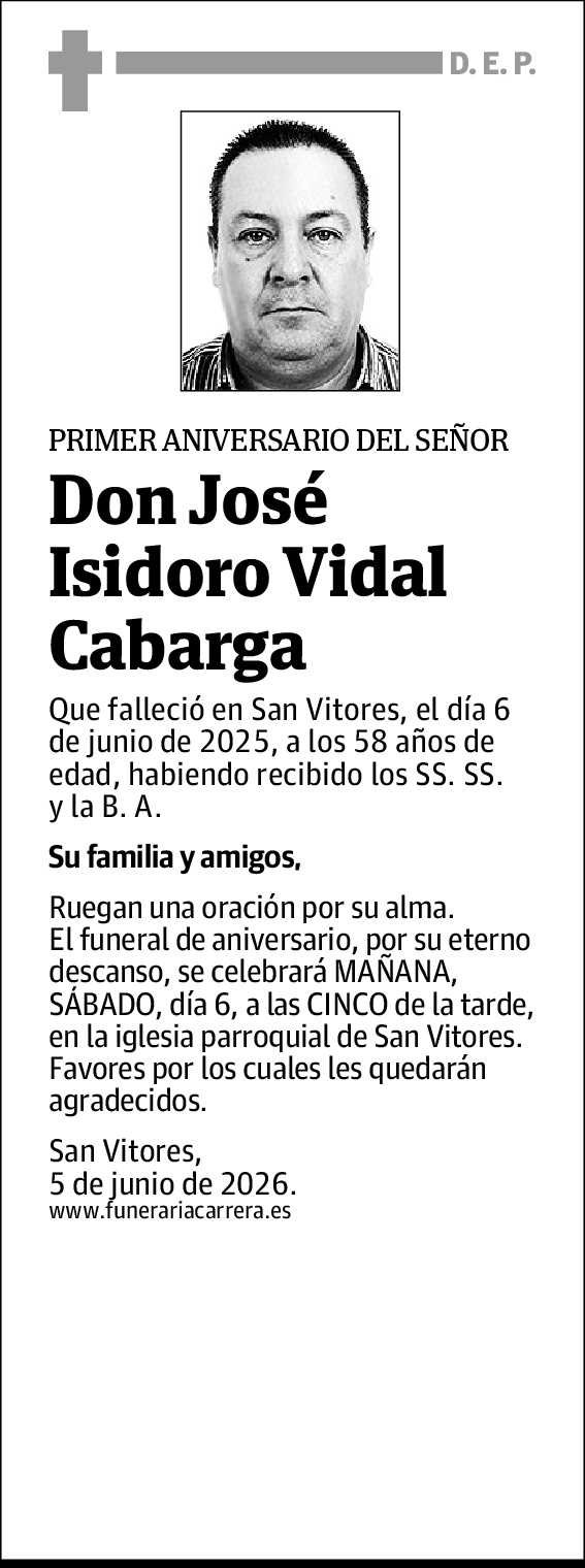 José Isidro Vidal Cabarga