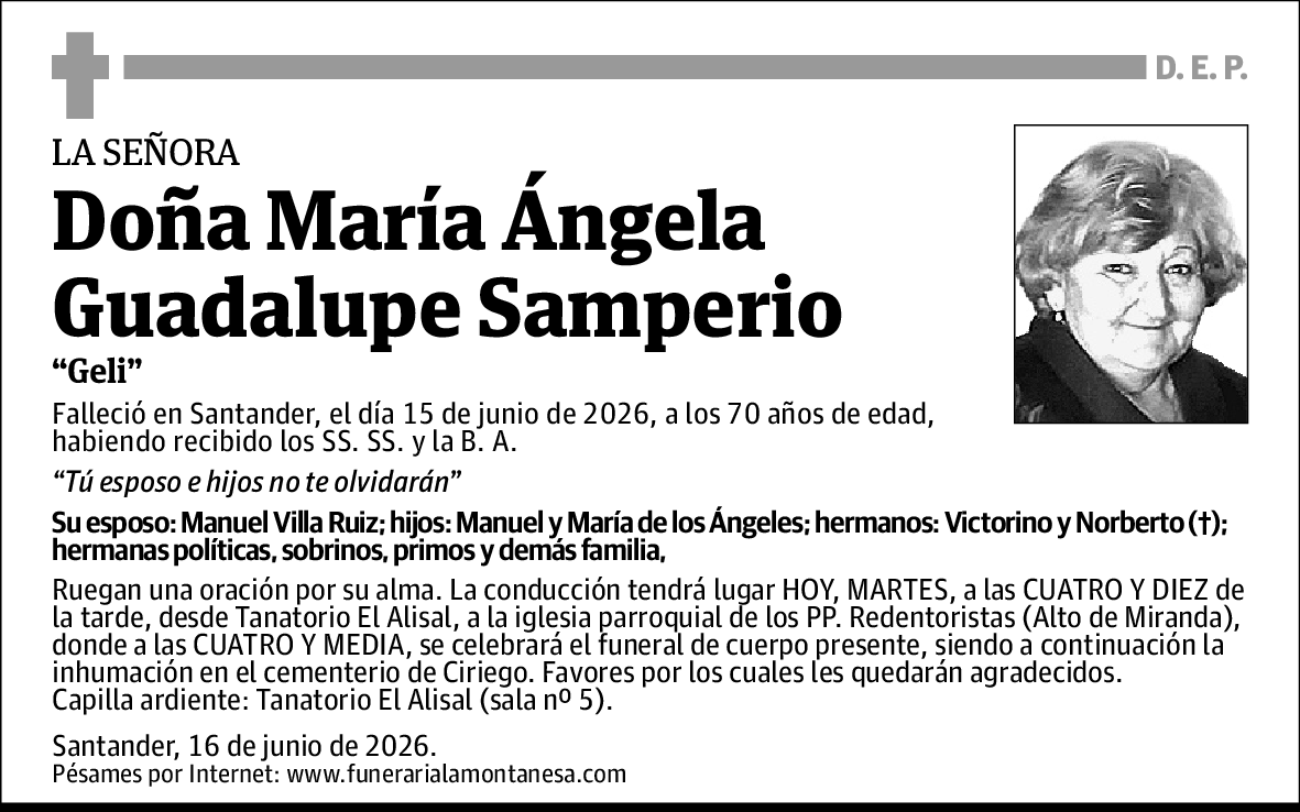 Maria Ángela Guadalupe Samperio