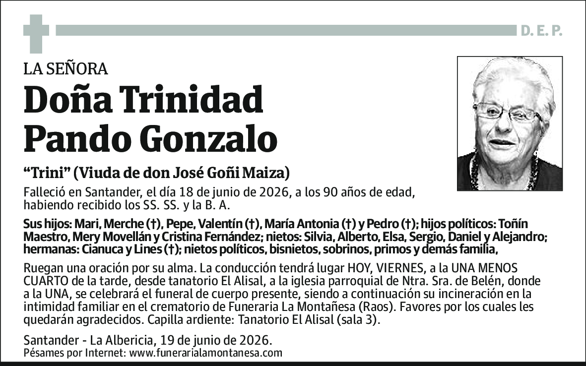 Trinidad Pando Gonzalo