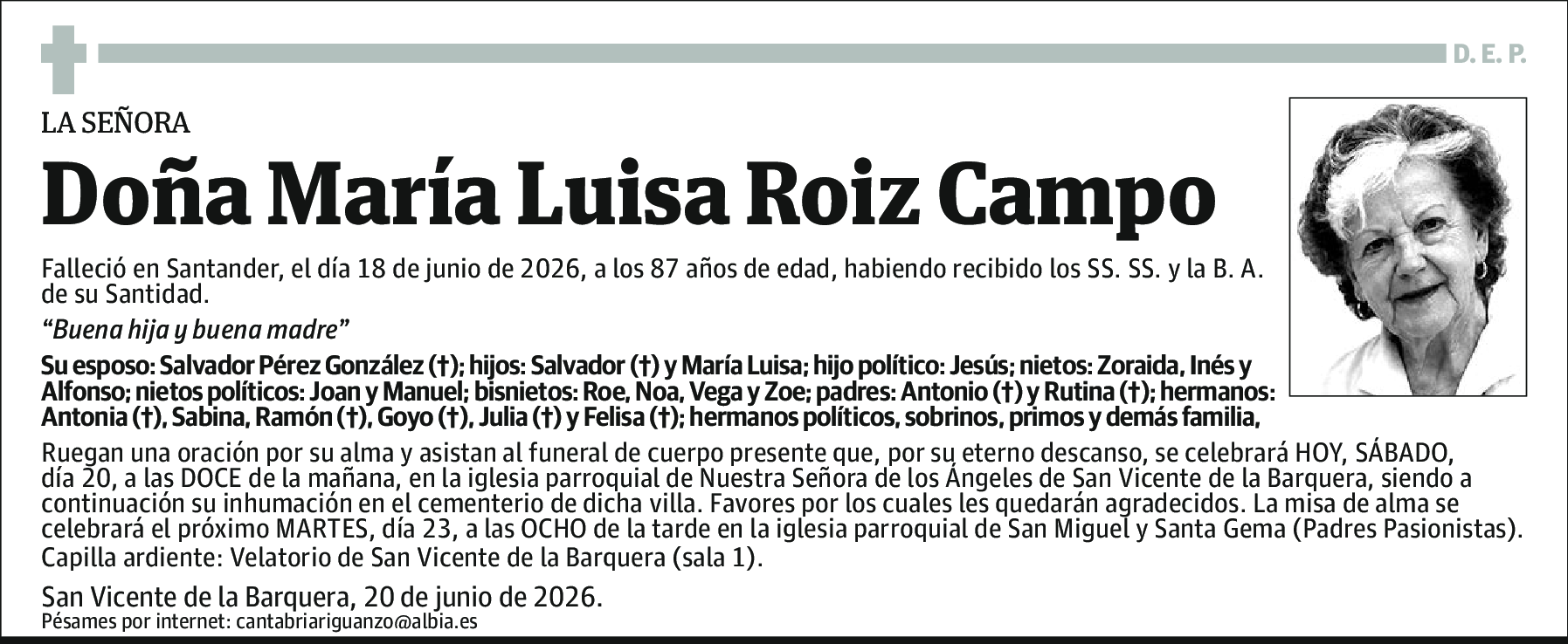 María Luisa Roiz Campo