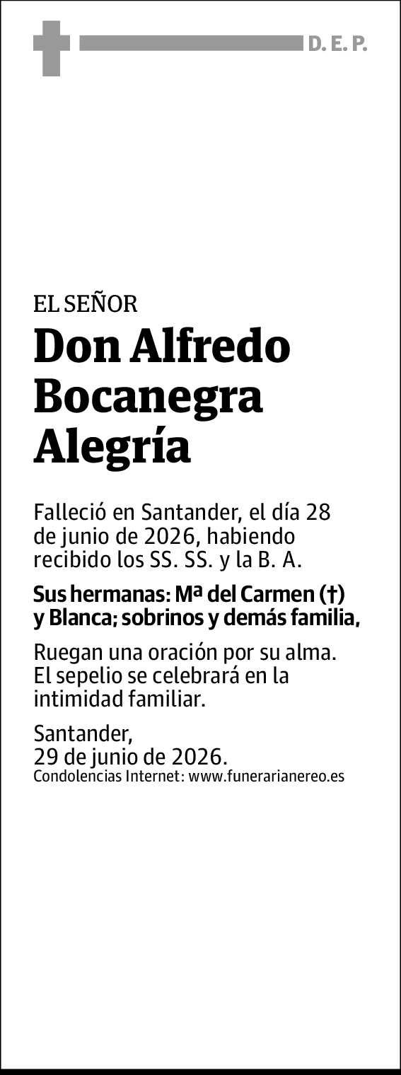 Alfredo Bocanegra Alegría