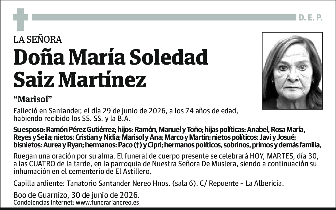 María Soledad Saiz Martínez