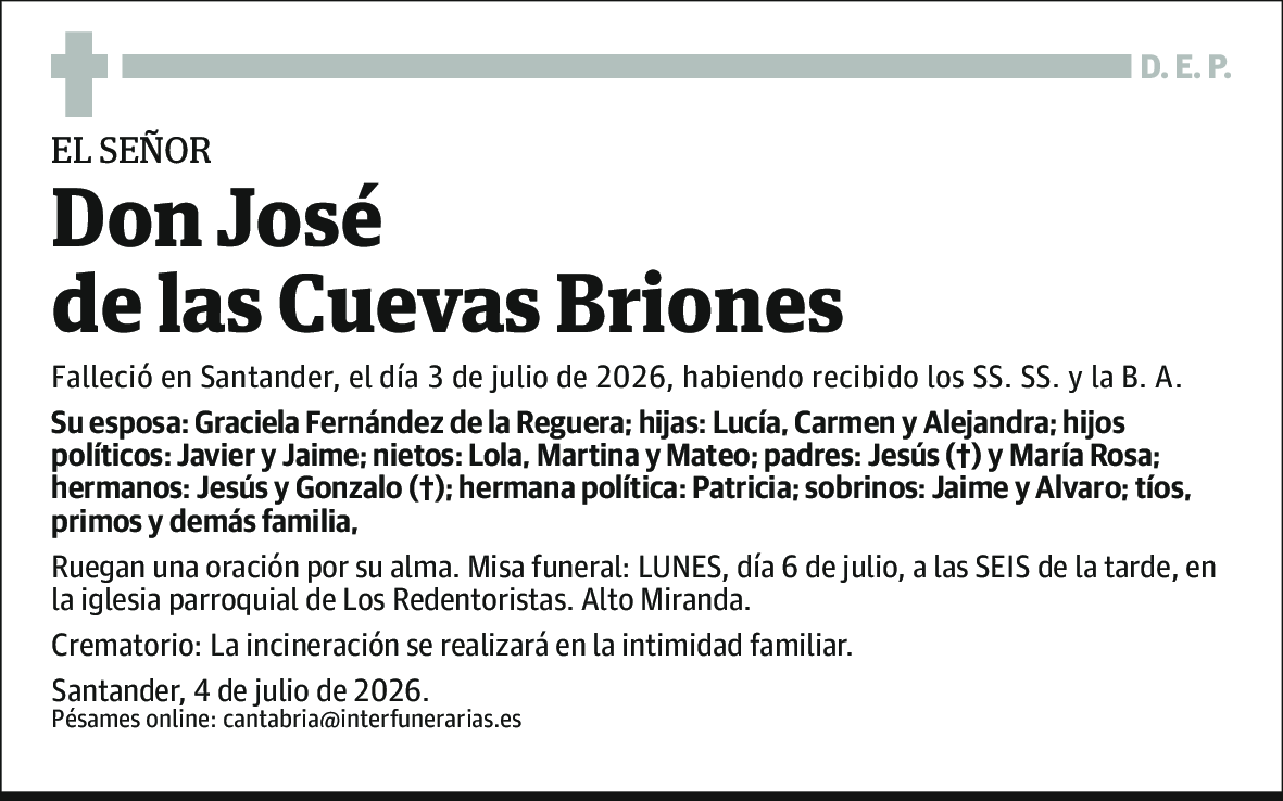 José de las Cuevas Briones