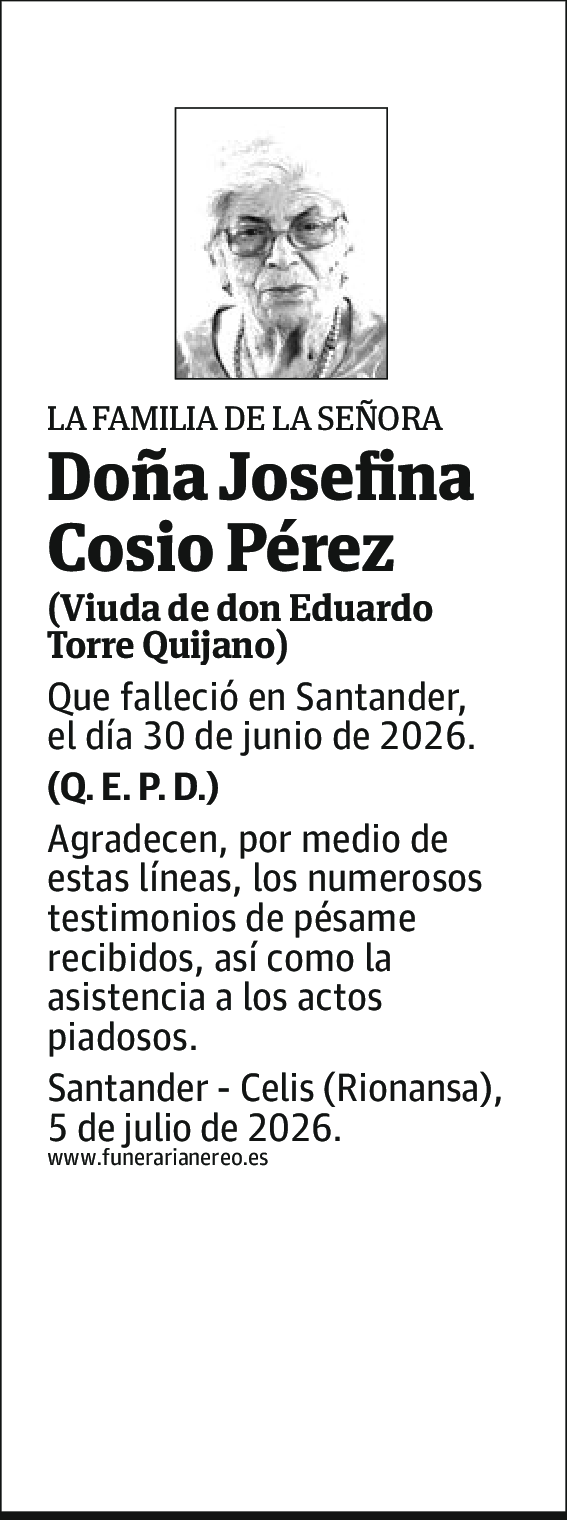 Josefina Cosio Pérez