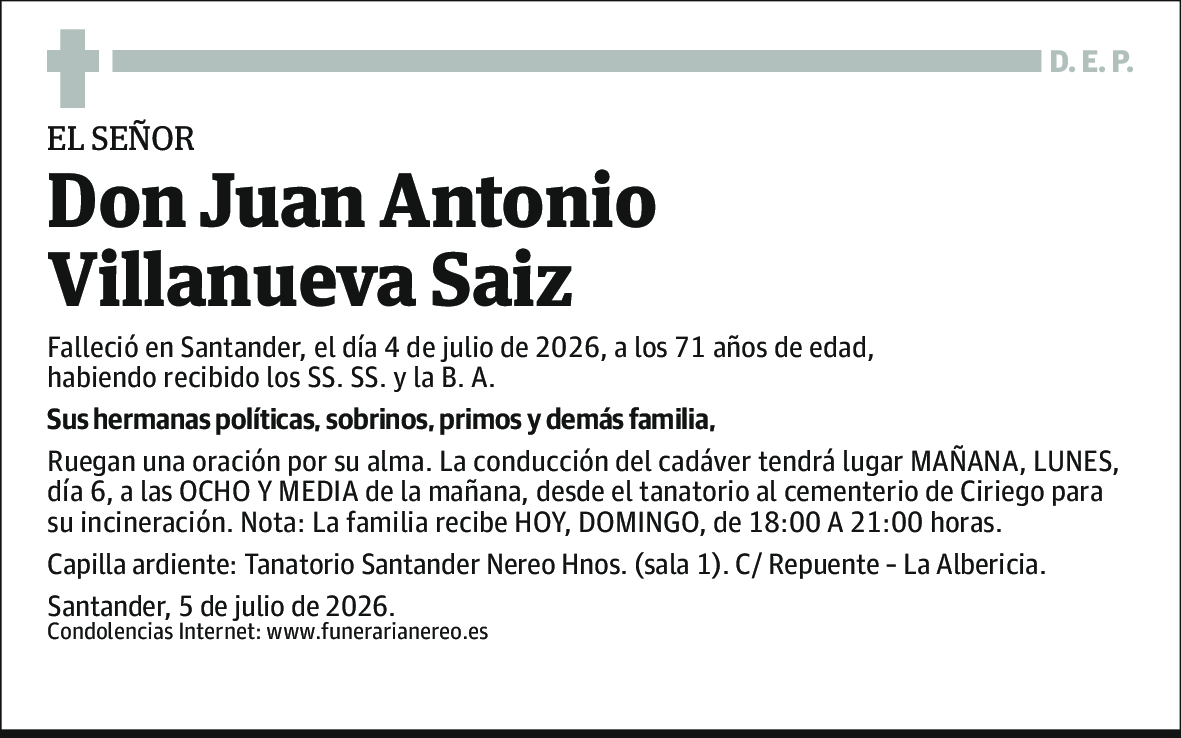 Juan Antonio Villanueva Saiz