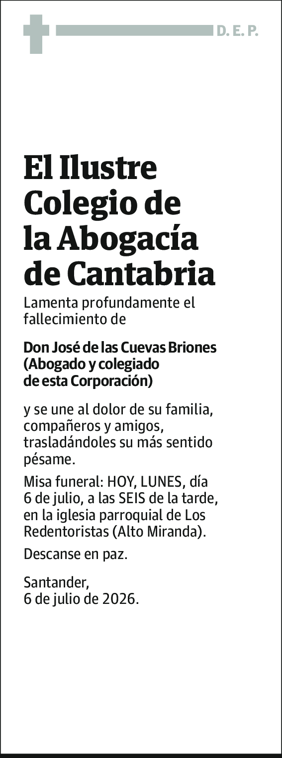 Josë de las Cuevas Briones