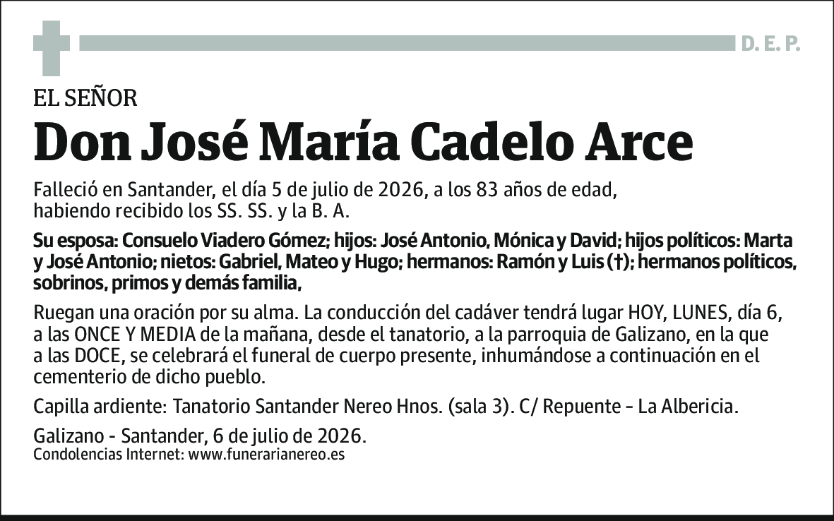 Jose María Cadelo Arce