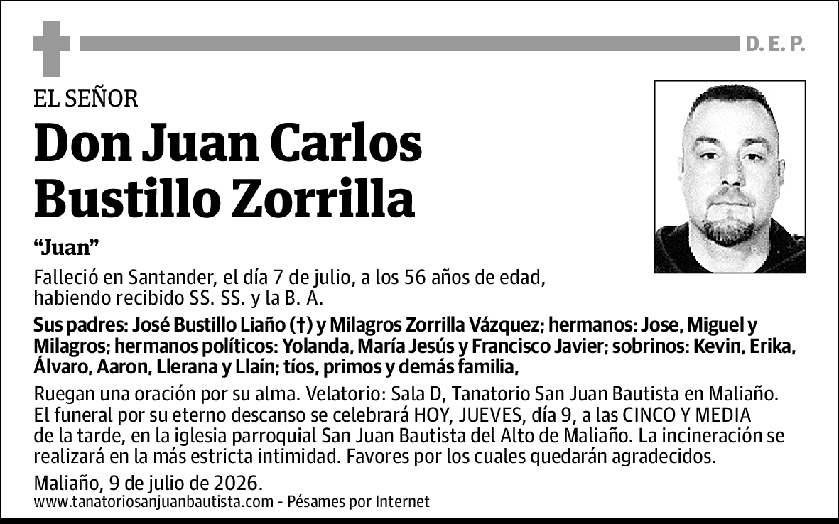 Juan Carlos Bustillo Zorrilla