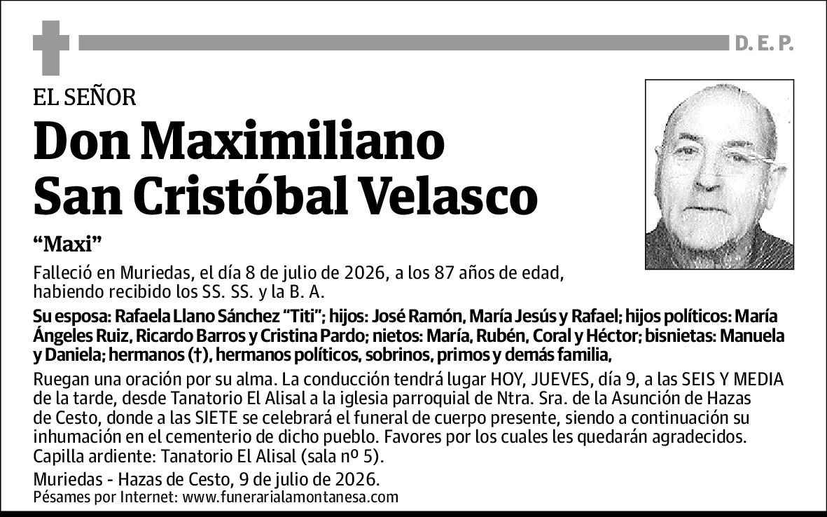 Maximiliano San Cristóbal Velasco