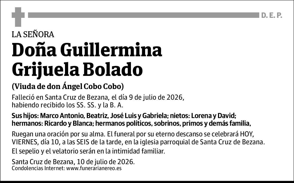 Guillermina Grijuela Bolado