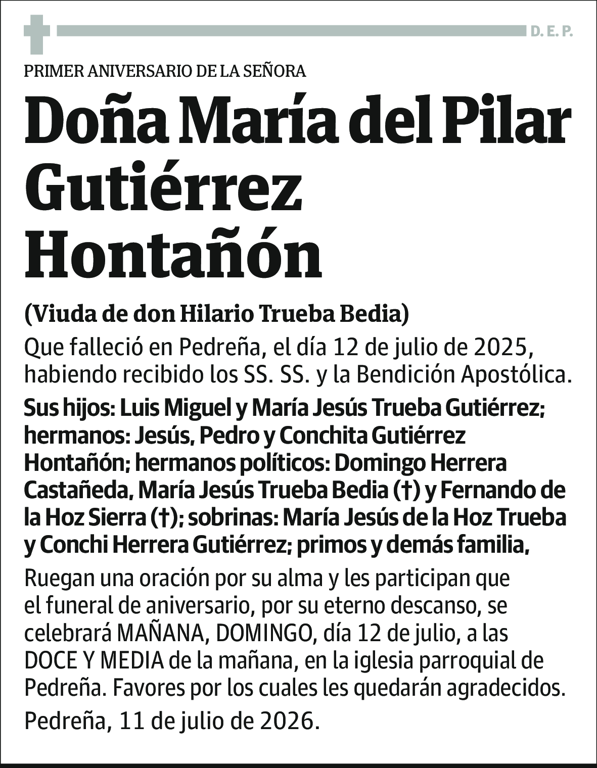 Maria del Pilar Gutierrez Hontañon