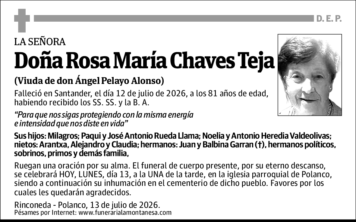 Rosa María Chaves Teja