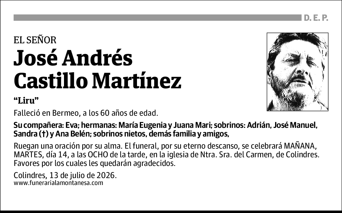 José Andrés Castillo Martínez