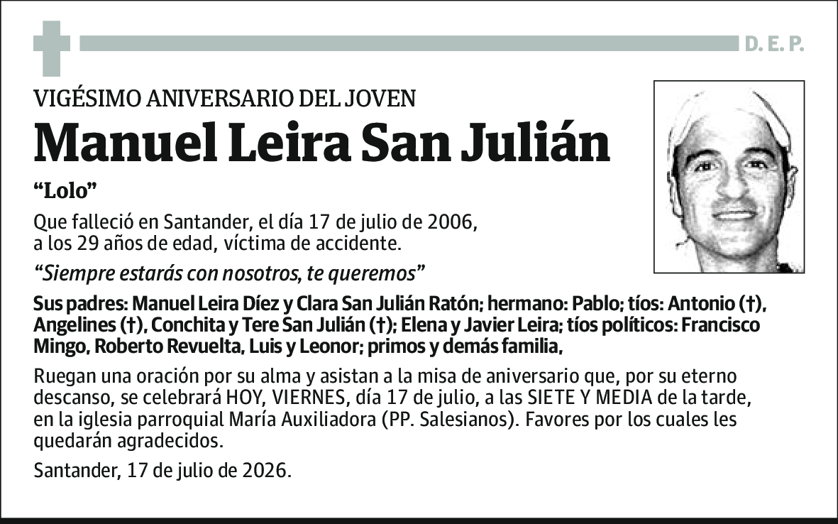 Manuel Leira San Julian