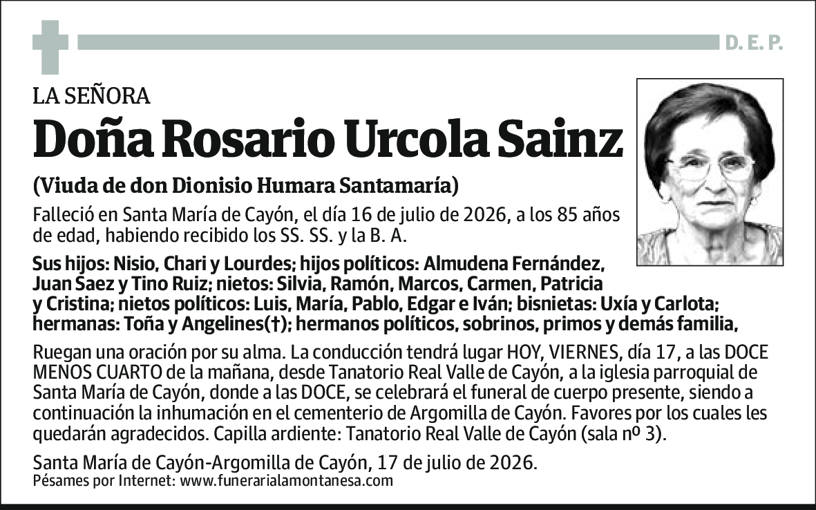 Rosario Urcola Sainz