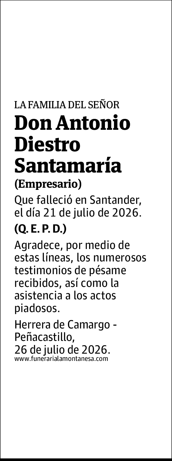 Antonio Diestro Santamaría