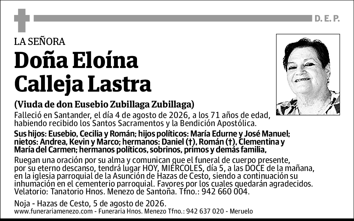 Eloina Calleja Lastra
