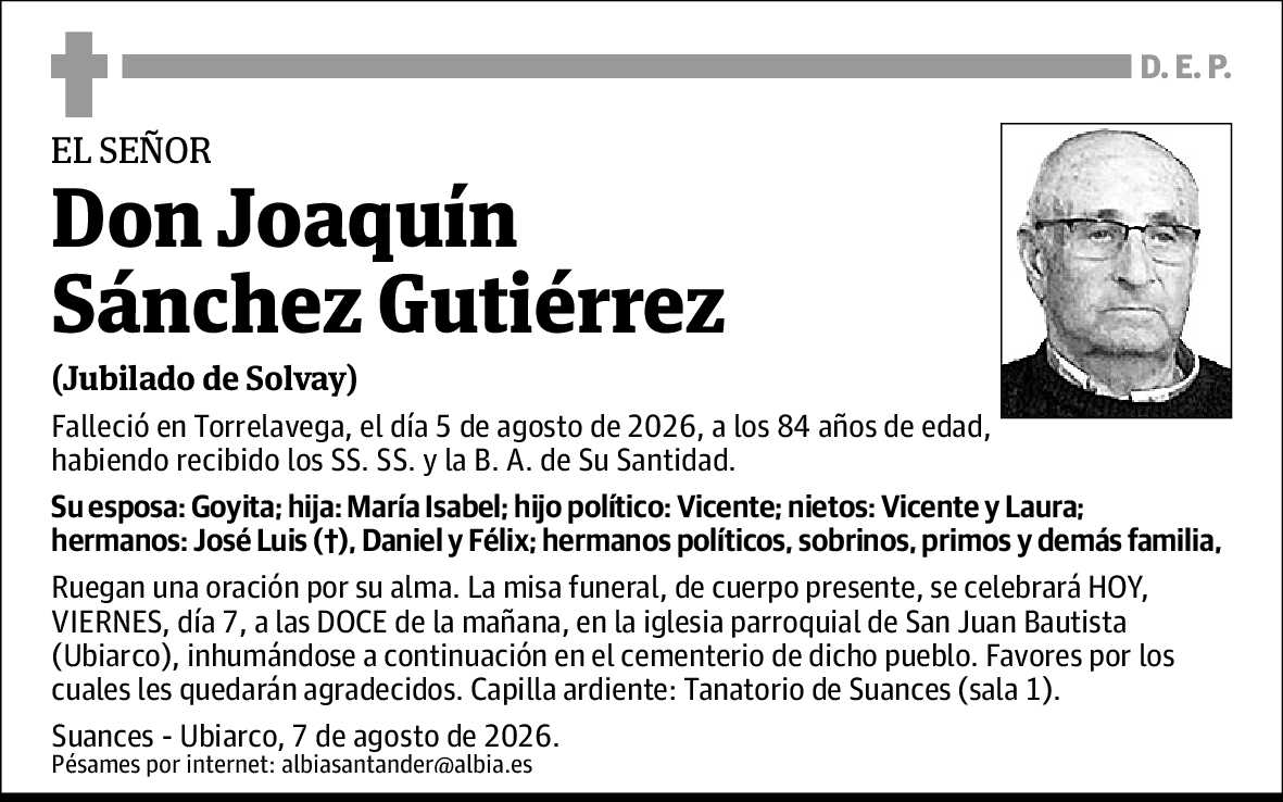Joaquín Sánchez Gutiérrez