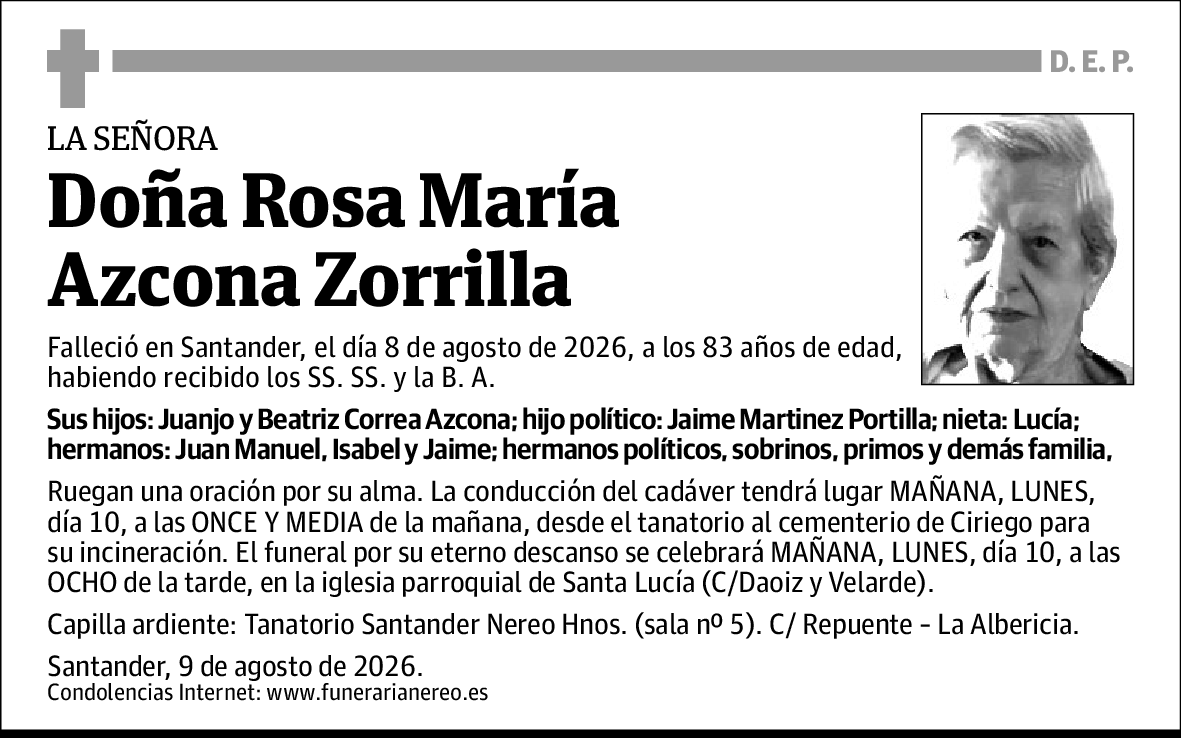 Rosa María Azcona Zorrilla