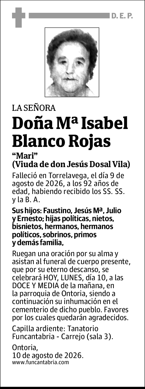 María Isabel Blanco Rojas