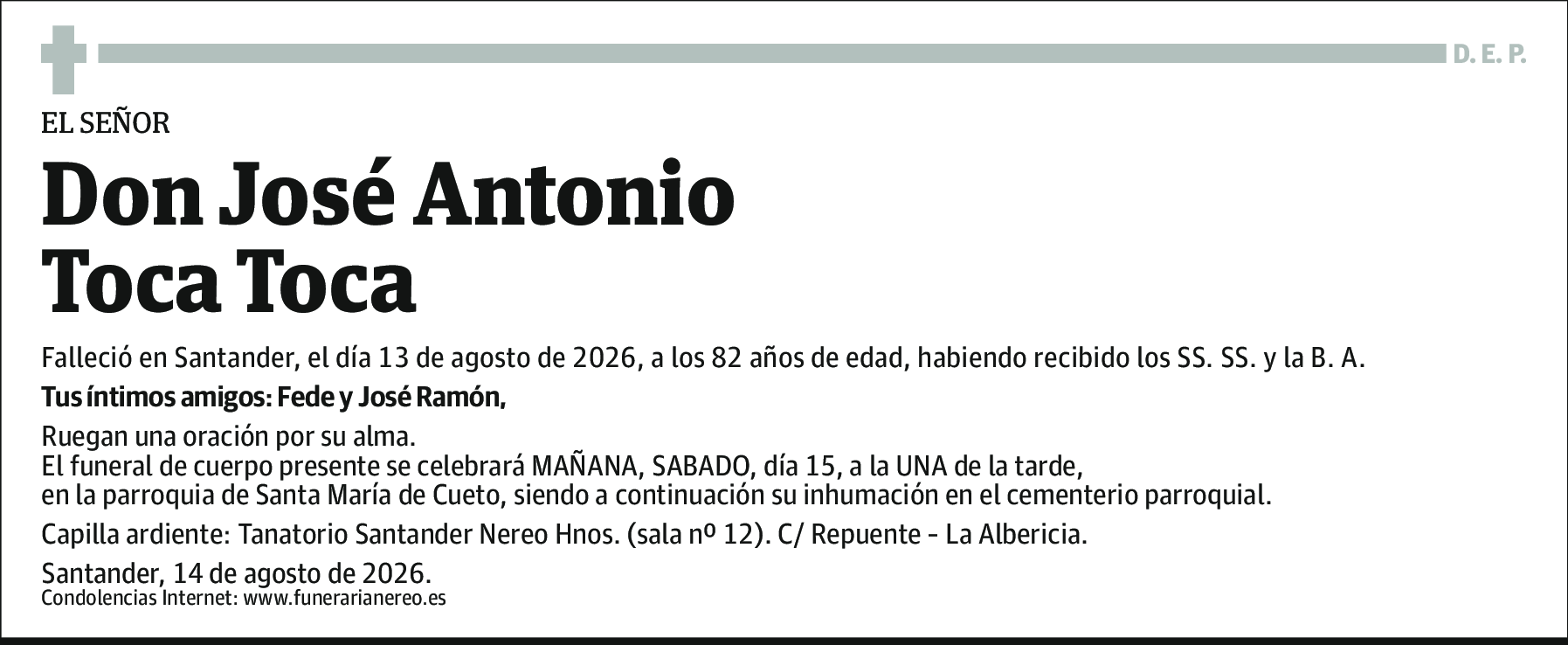 José Antonio Toca Toca