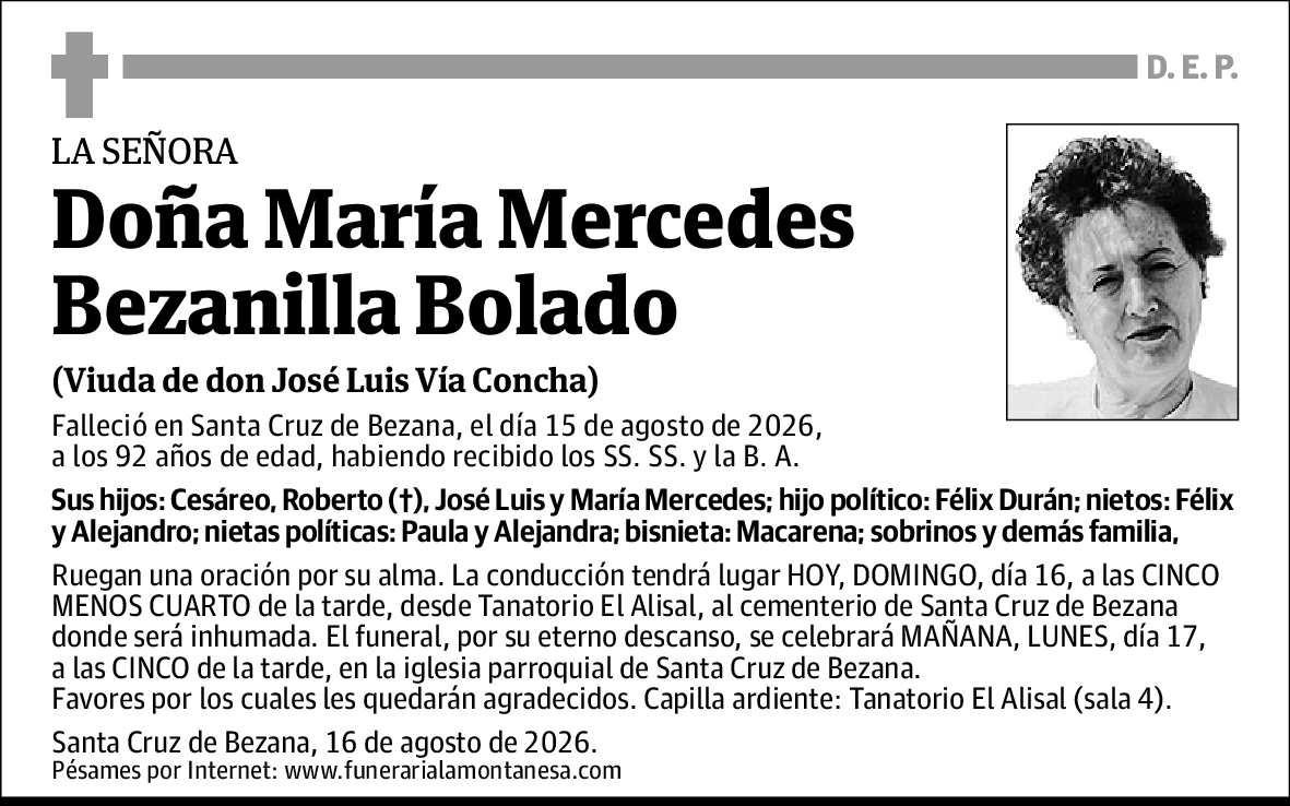 María Mercedes Bezanilla Bolado