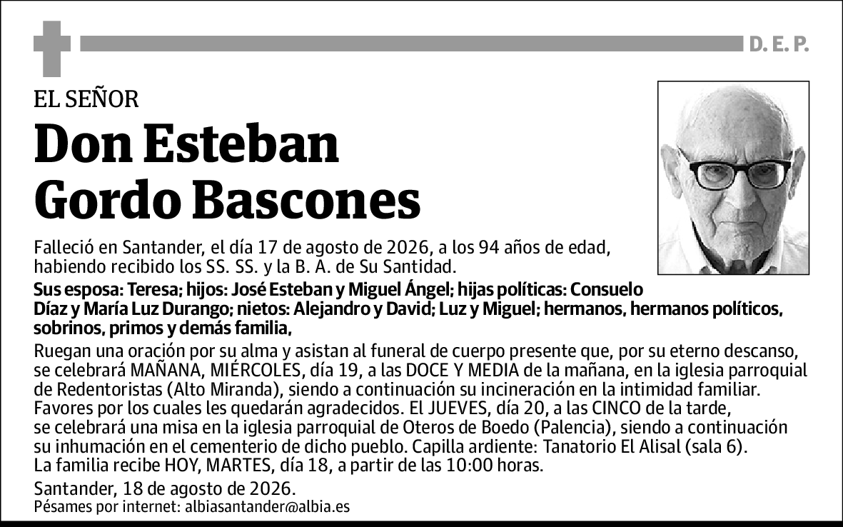 Esteban Gordo Bascones