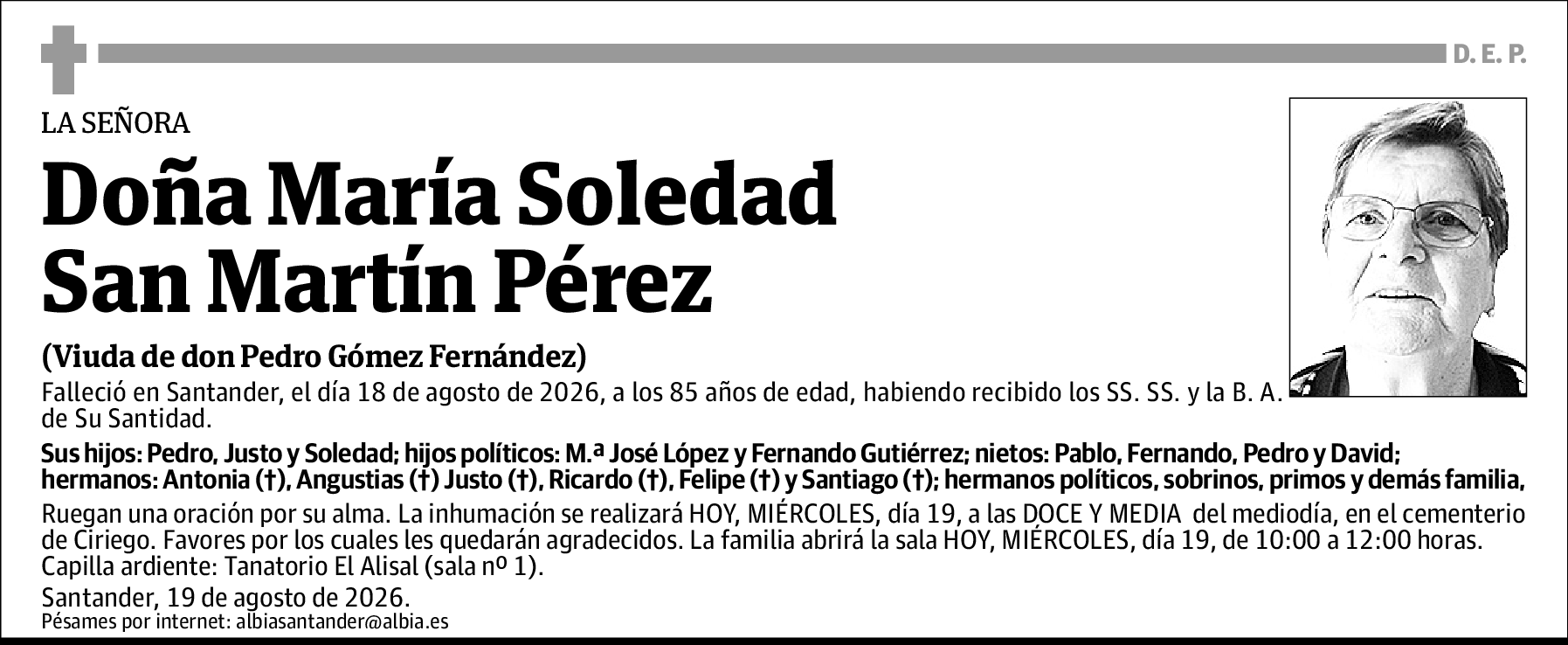 María Soledad San Martín Pérez