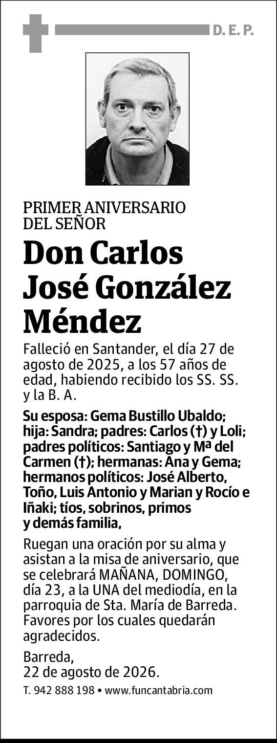 Carlos José González Méndez