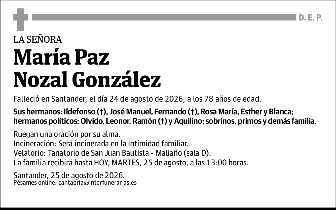 María Paz Nozal González
