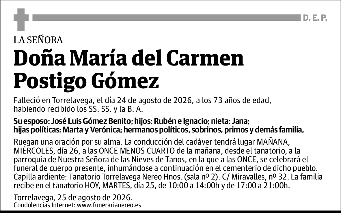María del Carmen Postigo Gómez