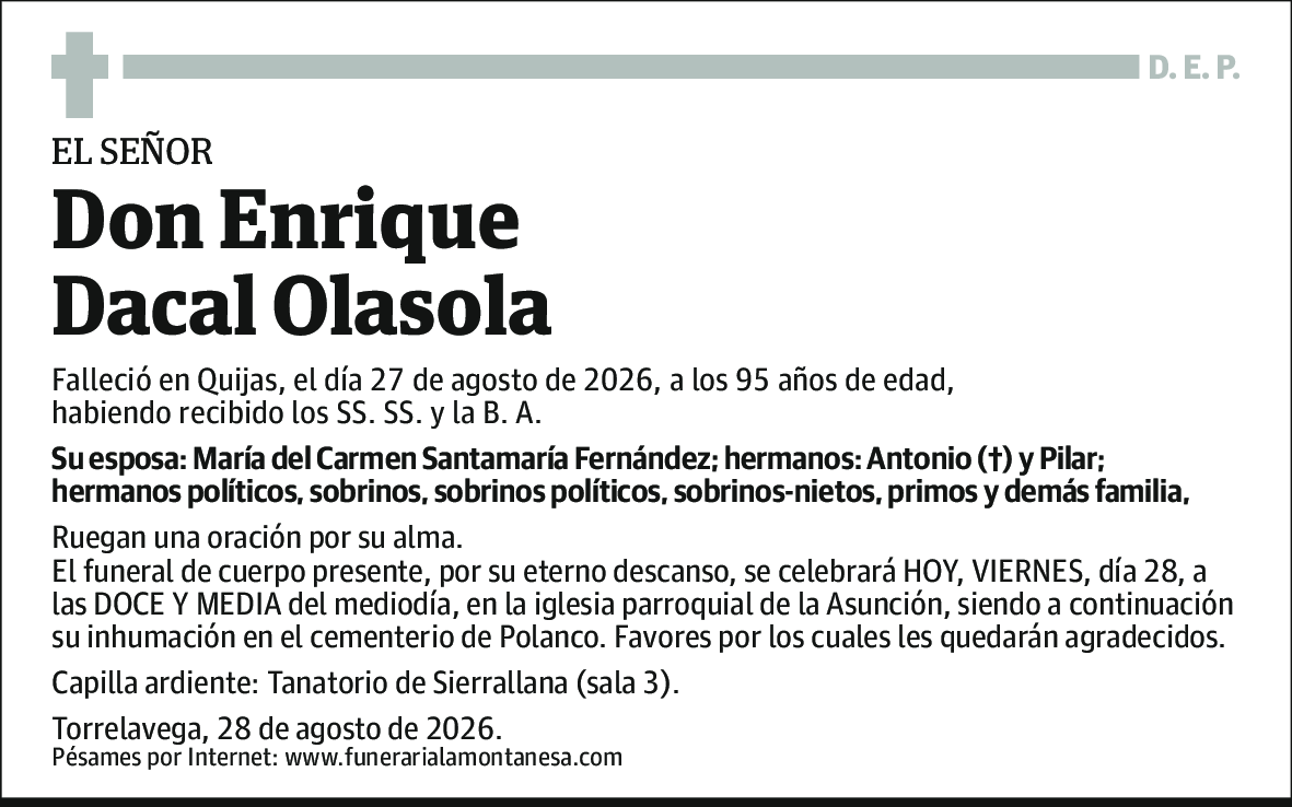 Enrique Dacal Olasola