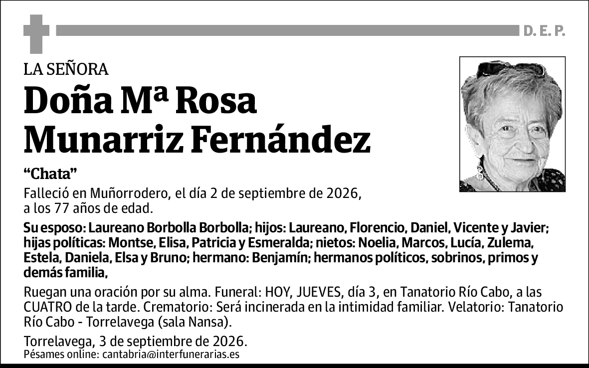 Mª Rosa Munarriz Fernández