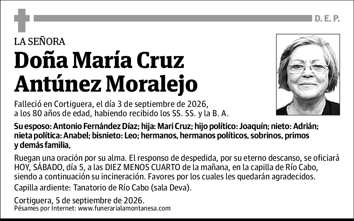 María Cruz Antúnez Moralejo