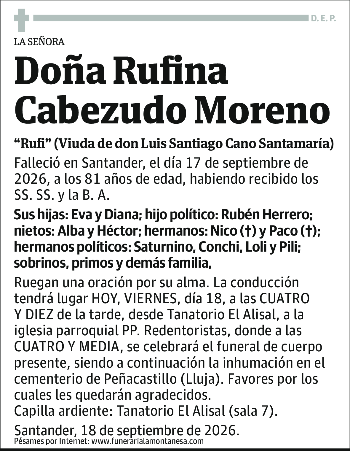 Rufina Cabezudo Moreno