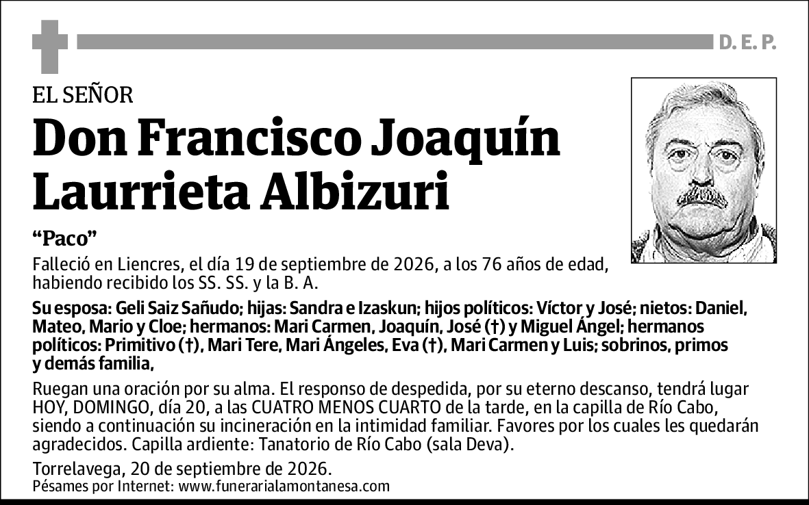 Francisco Joaquín Laurrieta Albizuri