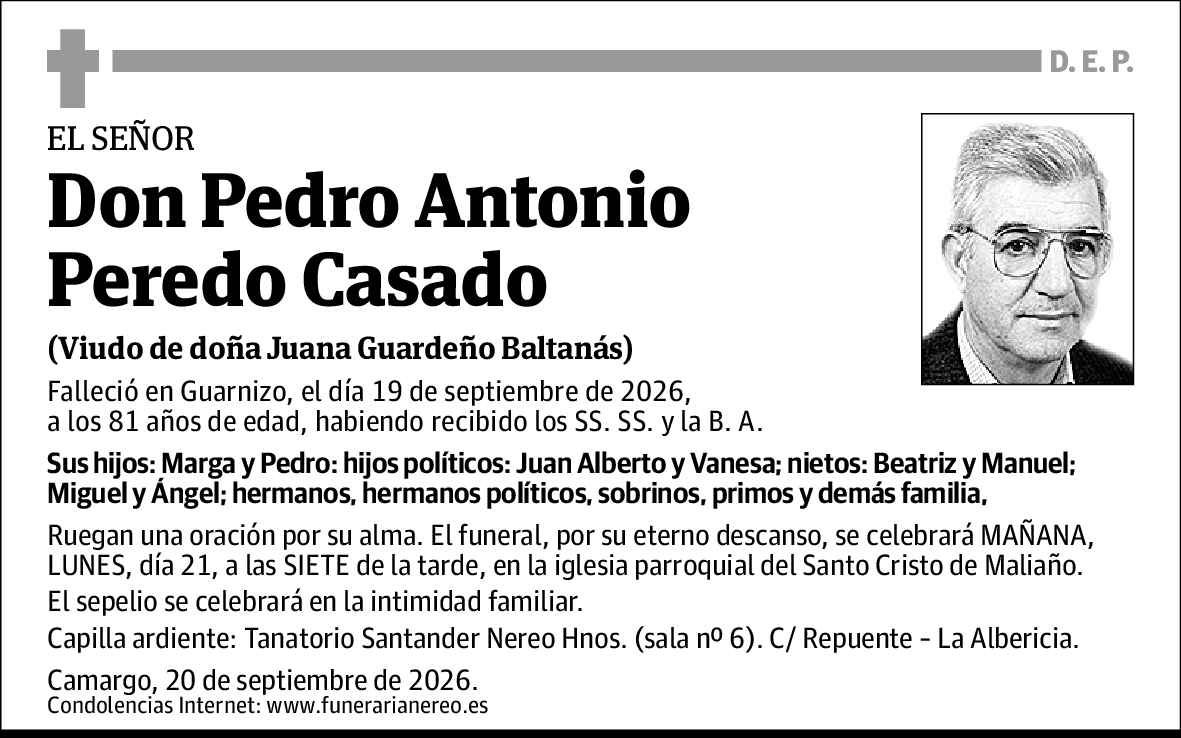 Pedro Antonio Peredo Casado