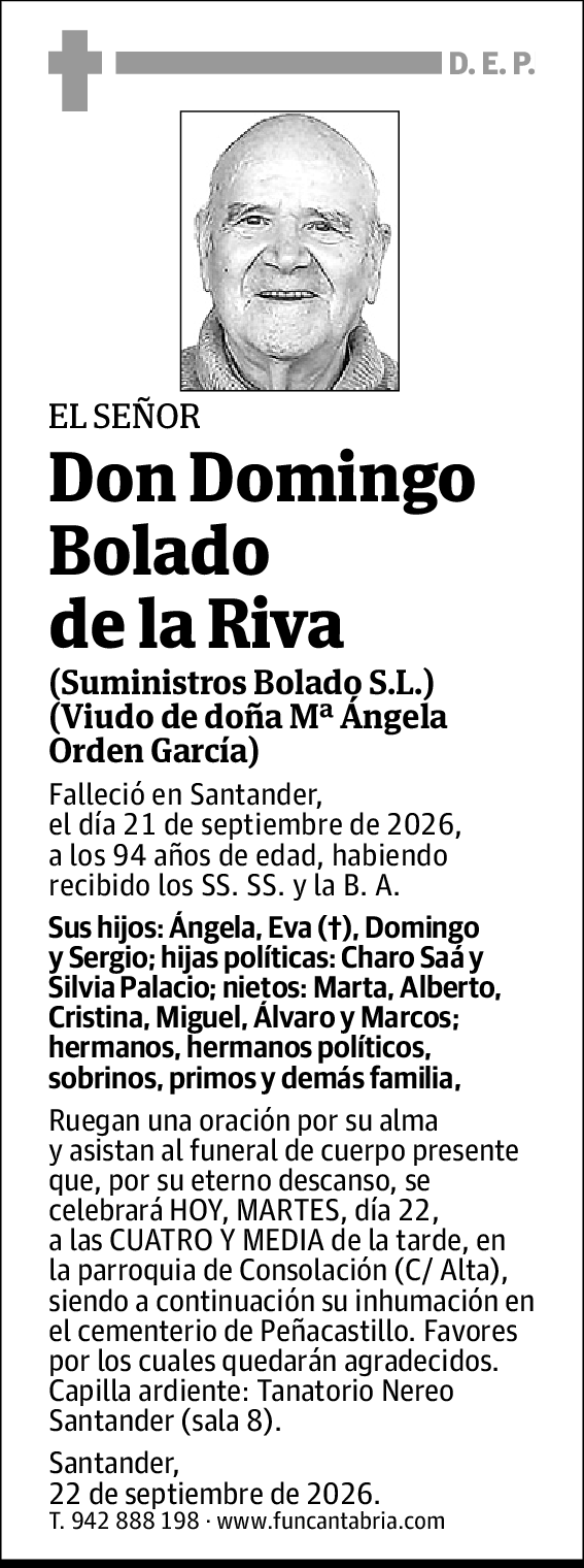 Domingo Bolado de la Riva