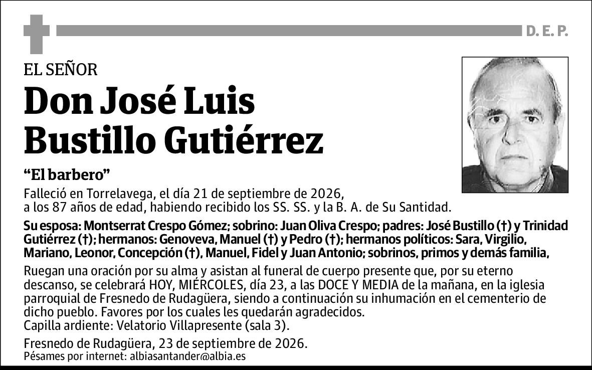 José Luis Bustillo Gutiérrez