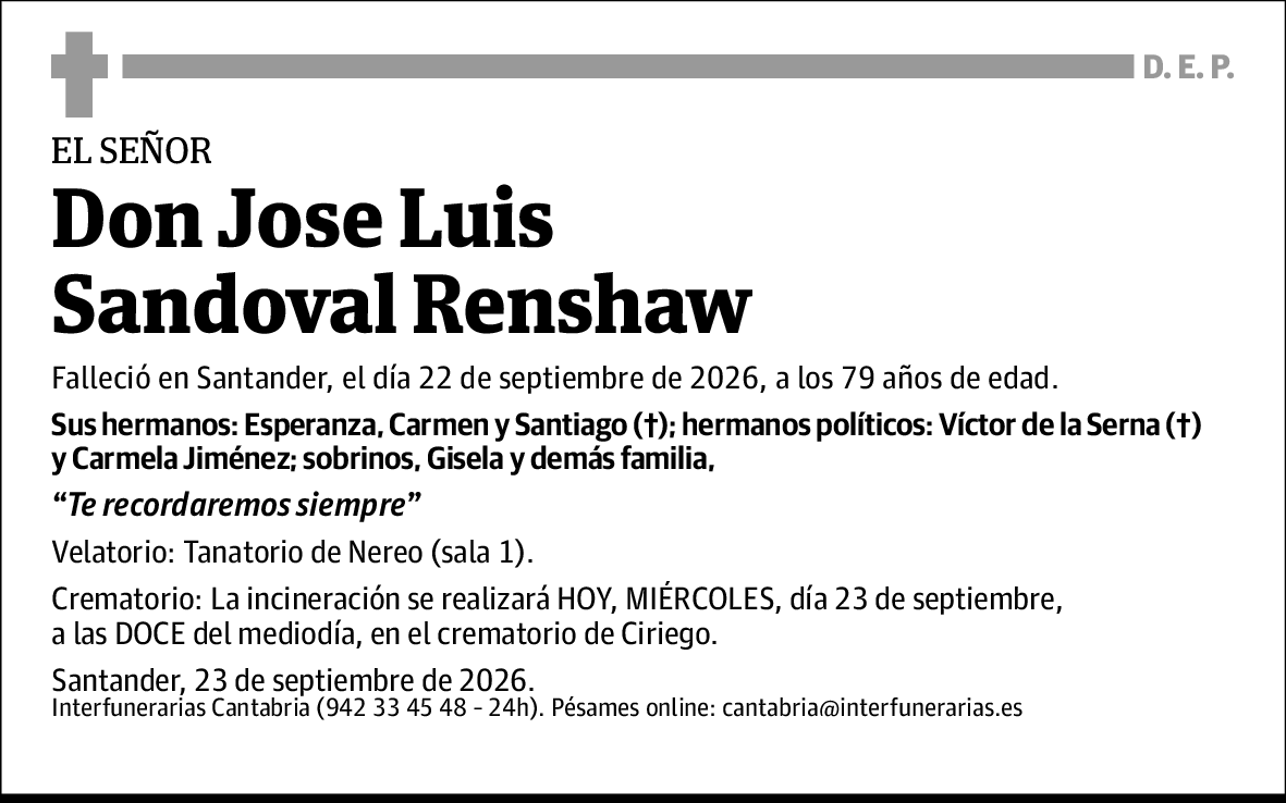 Jose Luis Sandoval Renshaw
