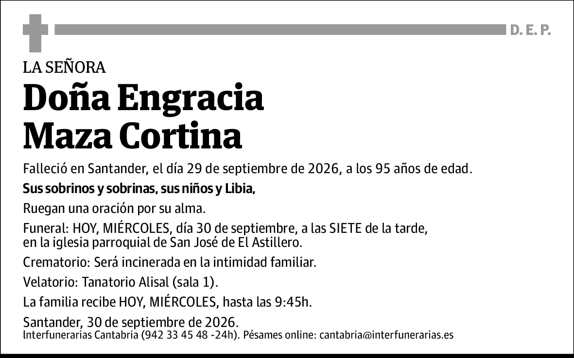 Engracia Maza Cortina