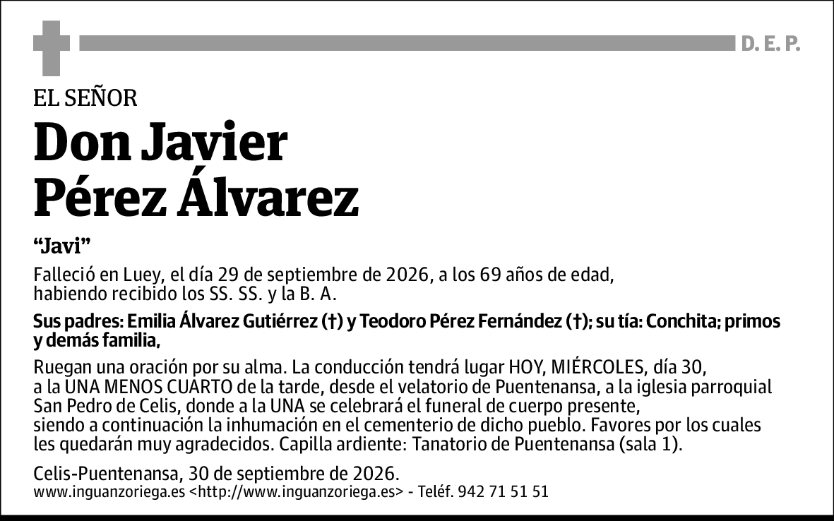 Javier Pérez Álvarez