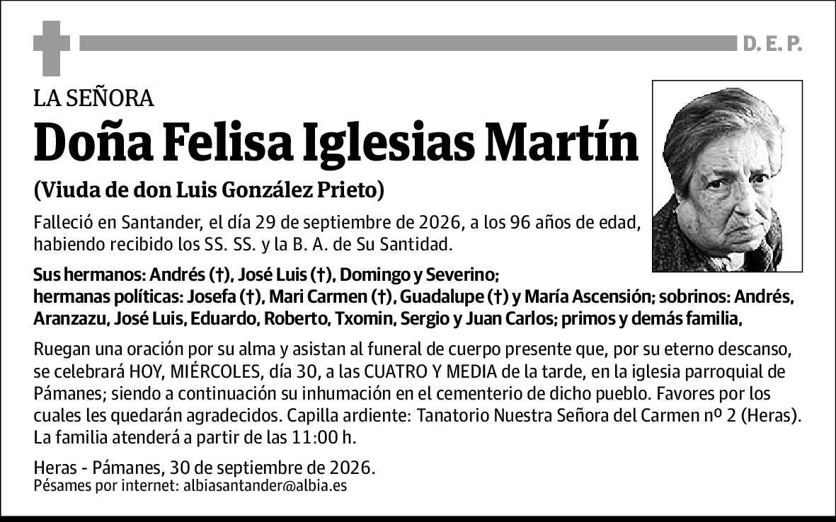 Felisa Iglesias Martín