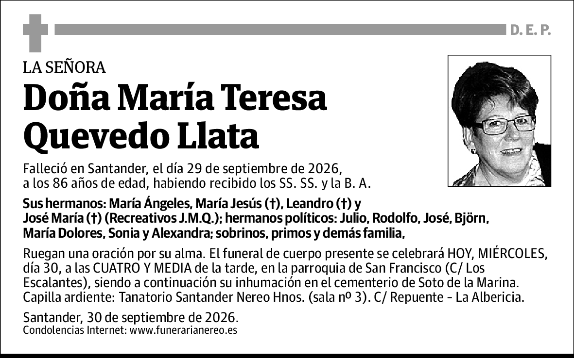 María Teresa Quevedo Llata