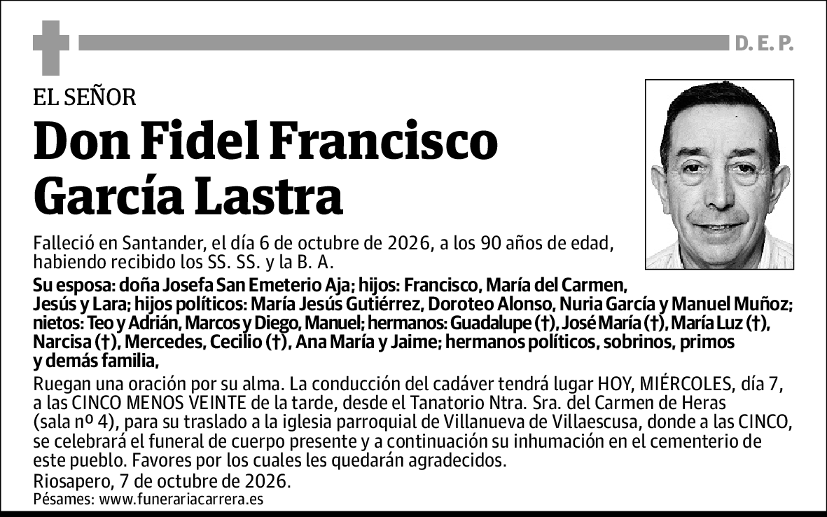Fidel Francisco García Lastra