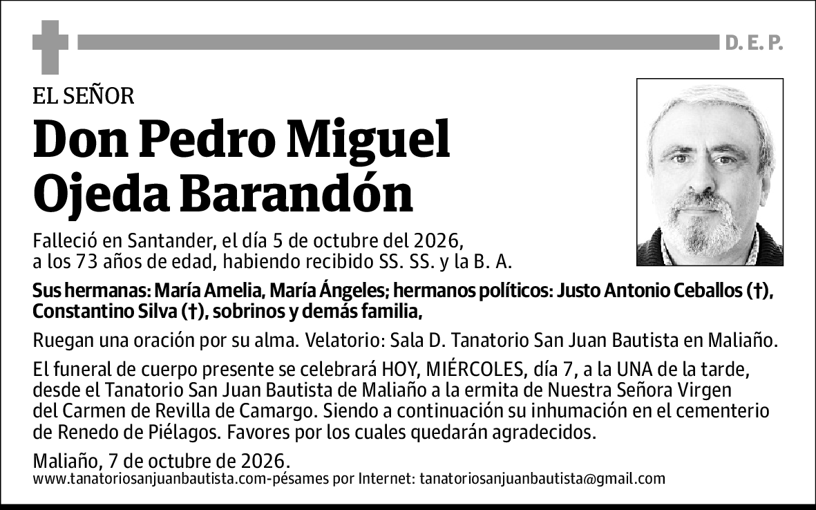 Pedro Miguel Ojeda Barandón